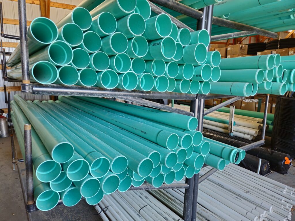 construction supply house pipe