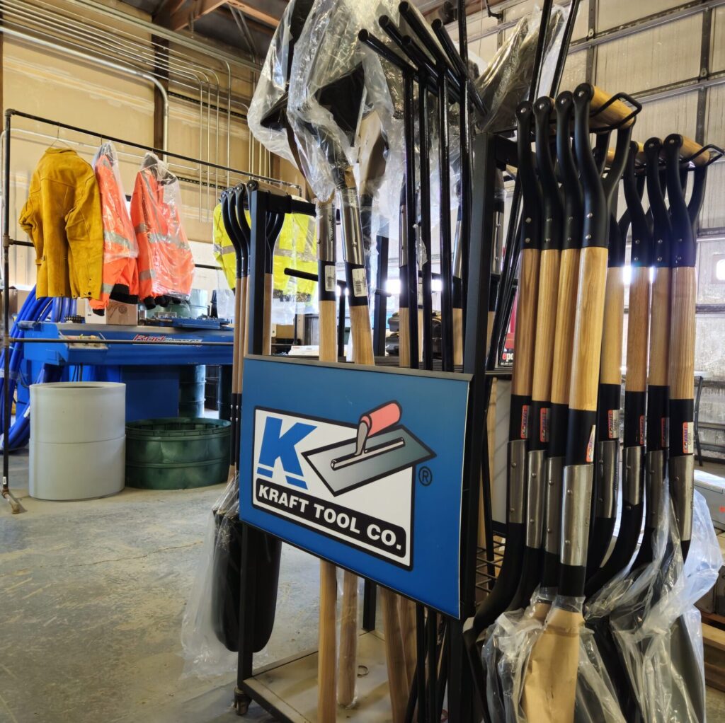 shovels at construction supply house